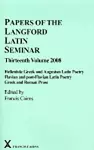 Papers of the Langford Latin Seminar 13 cover