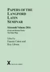 Papers of the Langford Latin Seminar, Volume 16, 2016 cover