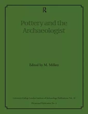 Pottery and the Archaeologist cover