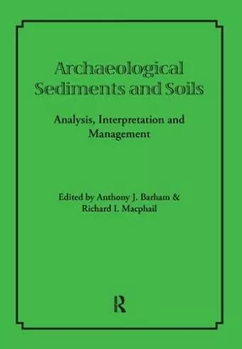 Archaeological Sediments and Soils cover