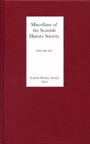 Miscellany of the Scottish History Society, volume XIV cover