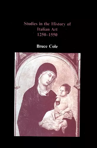 Studies in the History of Italian Art 1250-1550 cover