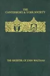 Register of John Waltham, Bishop of Salisbury 1388-1395 cover