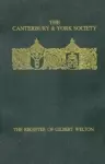 The Register of Gilbert Welton, Bishop of Carlisle 1353-1362 cover