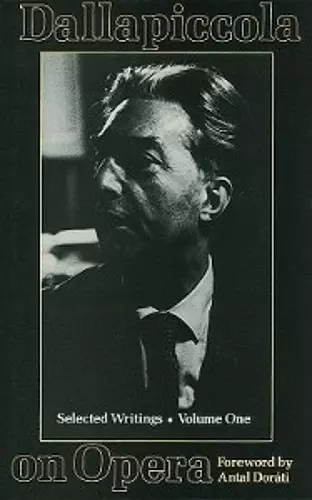 Dallapiccola on Opera cover