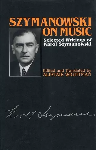 Szymanowski on Music cover