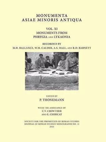 Monumenta Asiae Minoris Antiqua Vol. XI cover