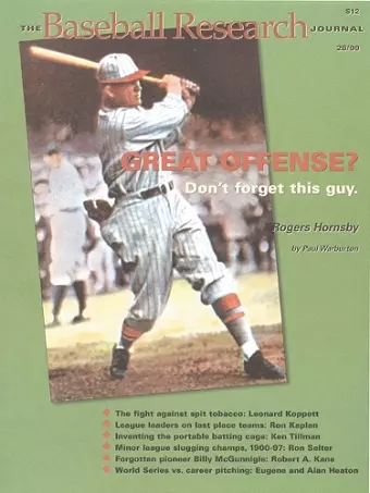 The Baseball Research Journal (BRJ), Volume 28 cover