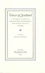 Voices of Scotland – A Catalogue of an Exhibition of Scottish Books and Manuscripts from the 15th to the 20th Centuries cover