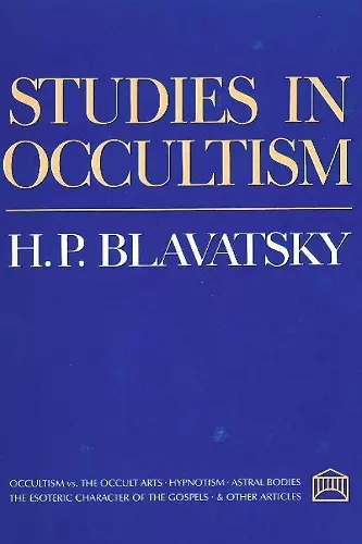 Studies in Occultism cover