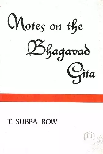 Notes on the Bhagavad-Gita cover