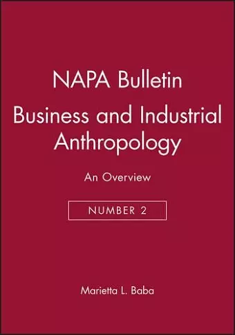 Business and Industrial Anthropology cover