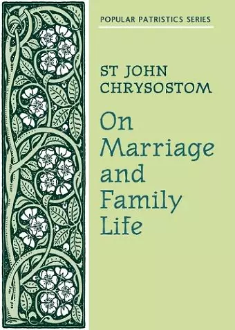 On Marriage and Family Life cover