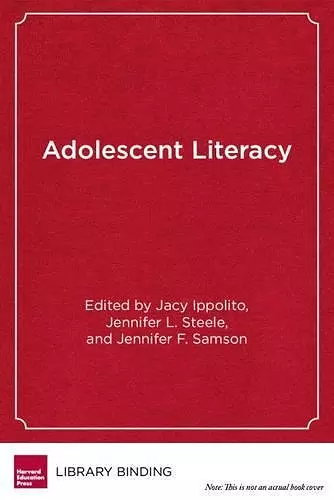 Adolescent Literacy cover