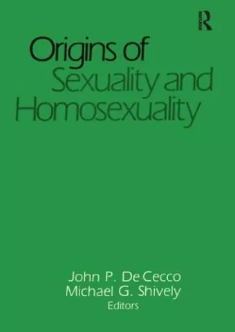 Origins of Sexuality and Homosexuality cover