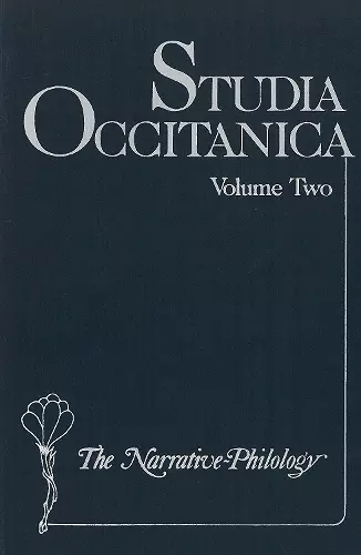 Studia Occitanica cover