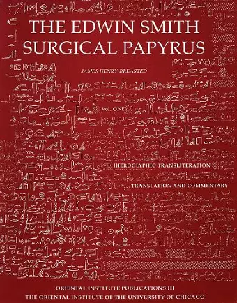 Edwin Smith Surgical Papyrus. Volume 1 cover