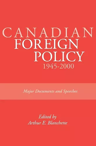 Canadian Foreign Policy: 1945-2000 cover