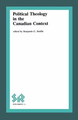 Political Theology in the Canadian Context cover