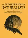 An Address Book for Naturalists cover