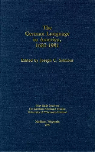 German Language in America cover