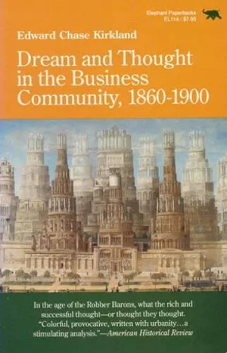 Dream and Thought in the Business Community, 1860-1900 cover