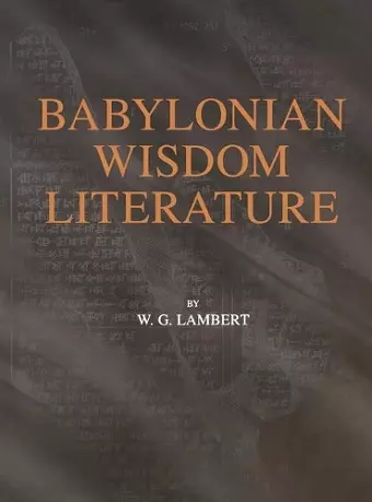 Babylonian Wisdom Literature cover