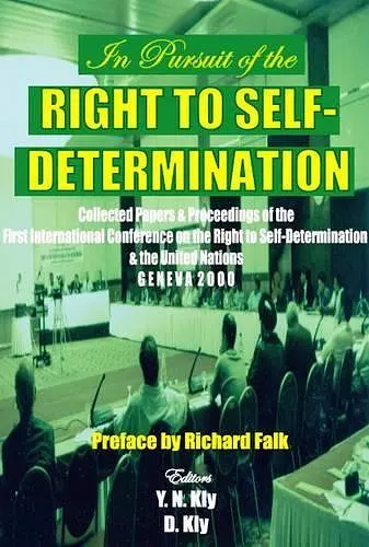 In Pursuit of the Right to Self Determination cover