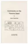 Comments on the 'Famine Stela' cover
