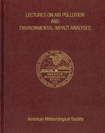 Lectures on Air Pollution and Environmental Impact Analyses cover