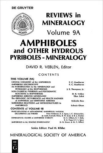 Amphiboles and Other Hydrous Pyriboles cover