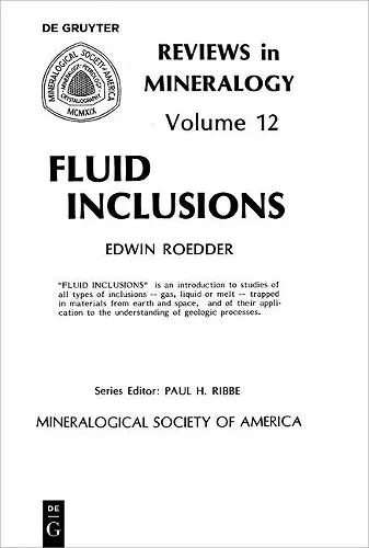 Fluid inclusions cover