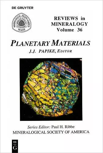 Planetary Materials cover