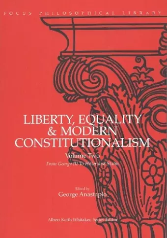 Liberty, Equality & Modern Constitutionalism, Volume II cover