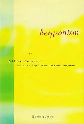 Bergsonism cover