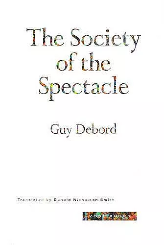 The Society of the Spectacle cover