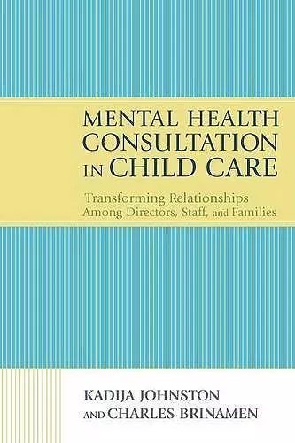 Mental Health Consultation in Child Care cover