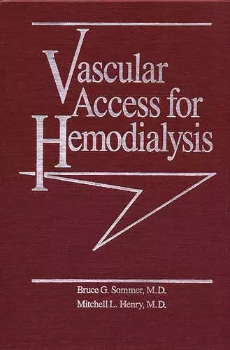 Vascular Access for Haemodialysis cover