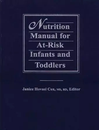 Nutrition Manual for At-Risk Infants and Toddlers cover