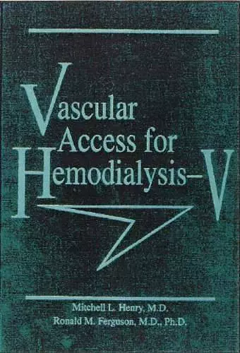 Vascular Access for Haemodialysis cover