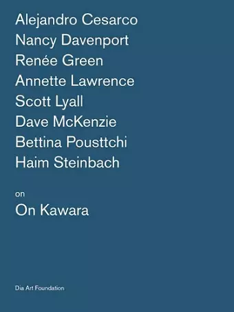 Artists on On Kawara cover