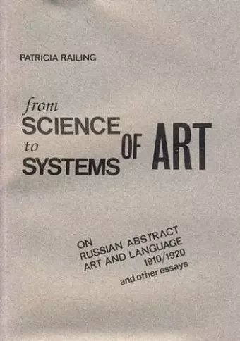 From Science to Systems of Art cover