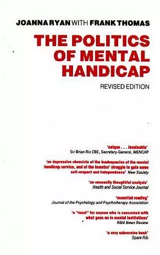 The Politics of Mental Handicap cover