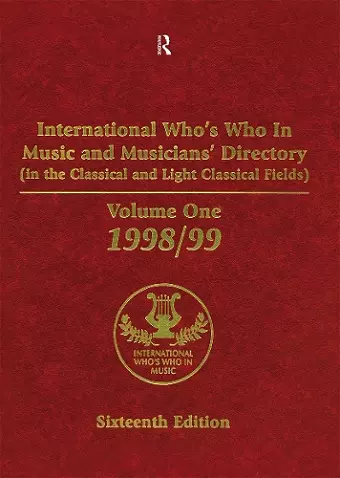 International Who's Who in Music and Musician's Directory cover