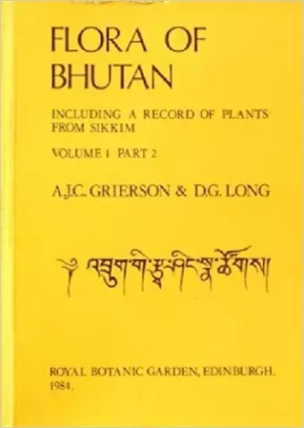 Flora of Bhutan cover