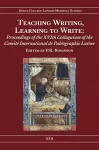 Teaching Writing, Learning to Write cover