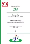 Eleven Plus / Secondary School Selection Verbal Reasoning - Additional Practice Questions cover