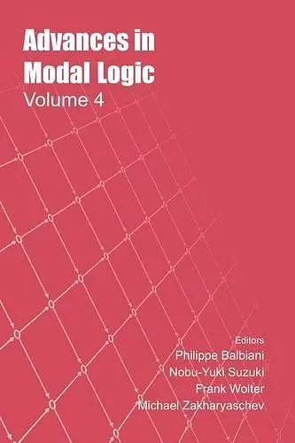 Advances in Modal Logic cover