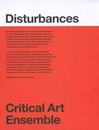 Critical Art Ensemble - Disturbances cover