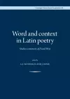 Word and Context in Latin Poetry cover